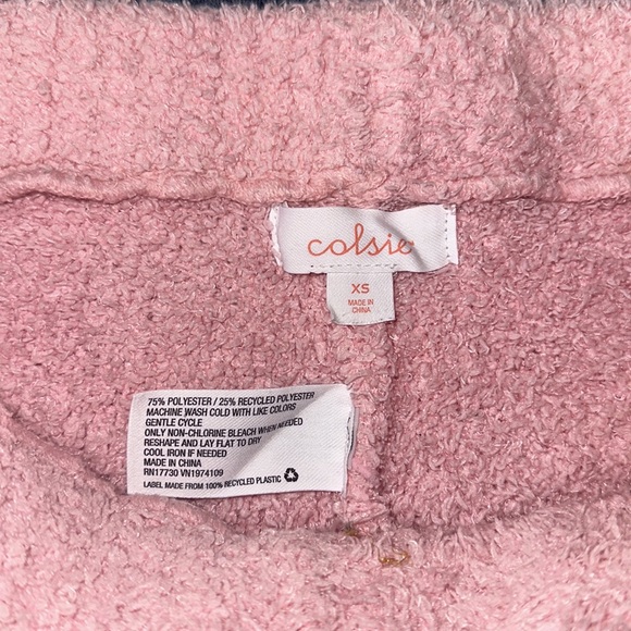 Colsie Fuzzy Matching Sleep Shorts and Tank Set - Picture 5 of 5